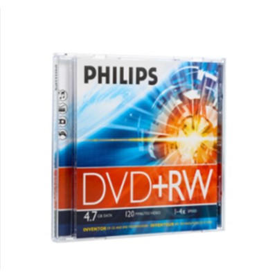 飛利浦（PHILIPS）光盤(pán) DVD+R 可擦寫(xiě)刻錄光盤(pán) 光盤(pán)庫(kù) 單片空白光碟 4速4.7G